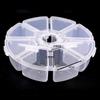 Transparent Beads Jewelry Container 8 Grids Nail Art Rhinestones Case Empty Storage Box