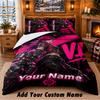 League of Legends Custom Name 3Pcs Bedding Set 1 Bed Sheet 2 Pillowcases Bedroom Home Decor