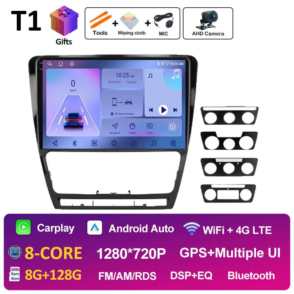 Intelligent System For Volkswagen Skoda Octavia 2 A5 2007 2008 2009 2010 2011 - 2014 Car Radio Player Android Auto Accessoires