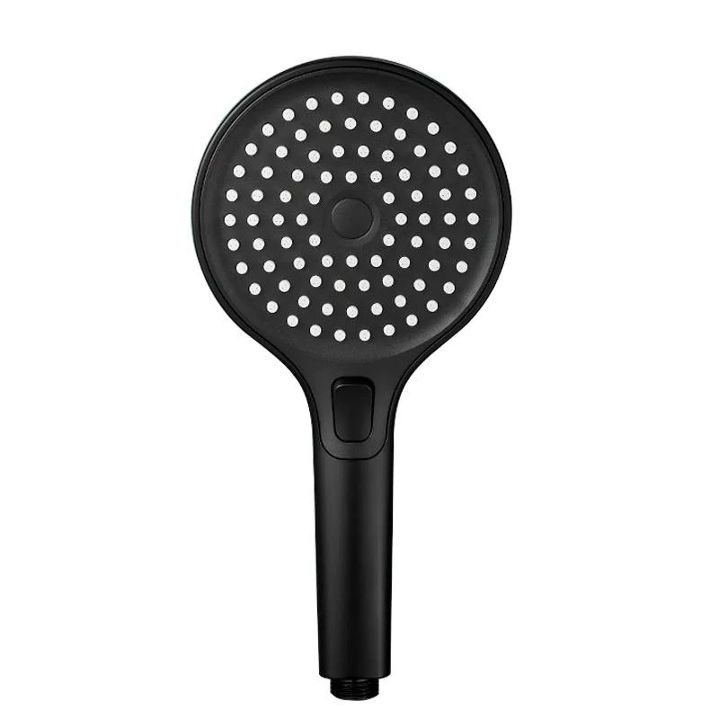 New Round Booster Shower Head Three-speed Large Panel Handheld Shower Head Home Bath Shower Set