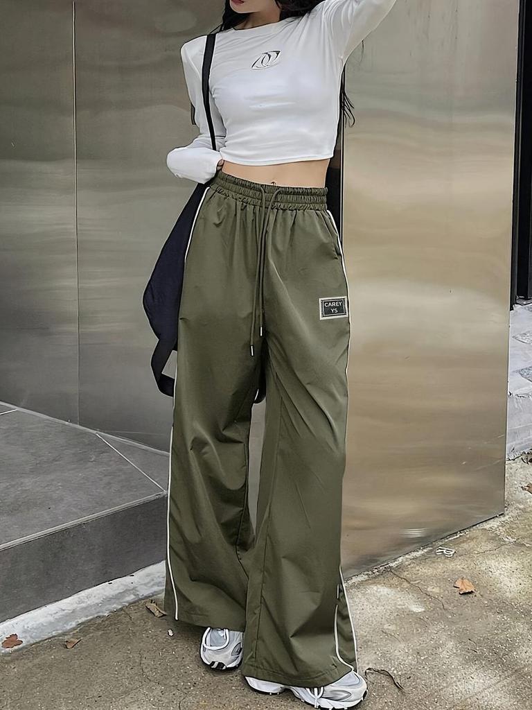 Vintage Worn Denim Design Casual Pants Women Spring New Style Sexy Girl BF Lazy Style Floor Length Pants