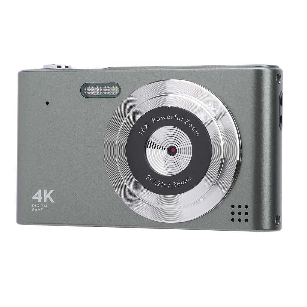 Digital Camera 16x Zoom 4K 48MP 2.4 Inch   Screen Anti Shake Video Recording Compact Digital Camera for Travel with Flash