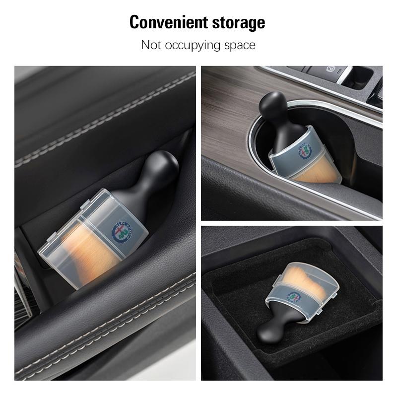 Car Cleaning Nano Brush Ultra Fine Fiber Dust Removal Brush For Alfa Romeo Giulietta Mito 159 Giulia Stelvio 156 147 TonaleTM6