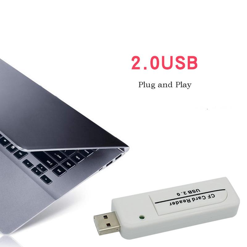 USB 2.0 CF Card Reader for CCD Digital Camera Compact Flash Memory Card Viewer Writer Data Transfer Adapter Extend Memory Dongle