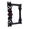 UniversalLicense Plate Frame with 3D Skull Head Decorations Motorcycle Number Plate Cover Bracket