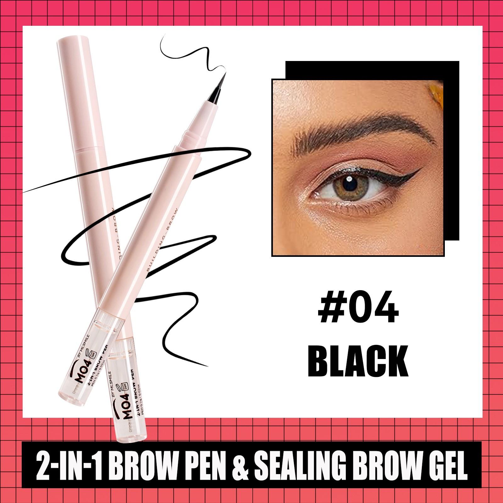 

Жидкий карандаш для бровей 2-в-1, двухсторонний, формирующий, очень тонкий, натуральный, ленивый, без макияжа, 1 мл One Size