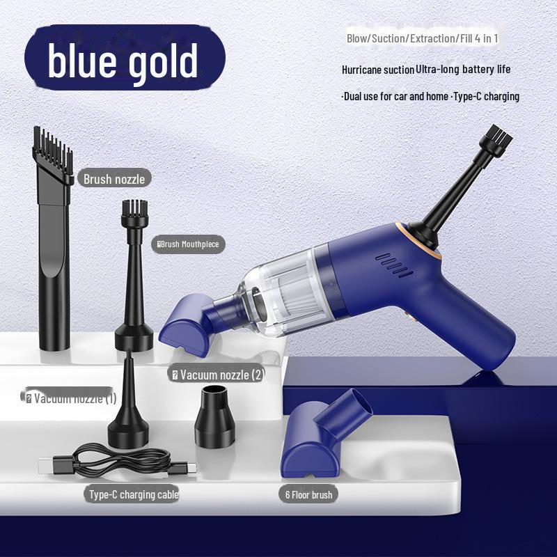 

Ручной беспроводной автомобильный пылесос: Двойное назначение: всасывание и выдув, большая мощность, портативный, подходит для уборки дома и автомобиля.