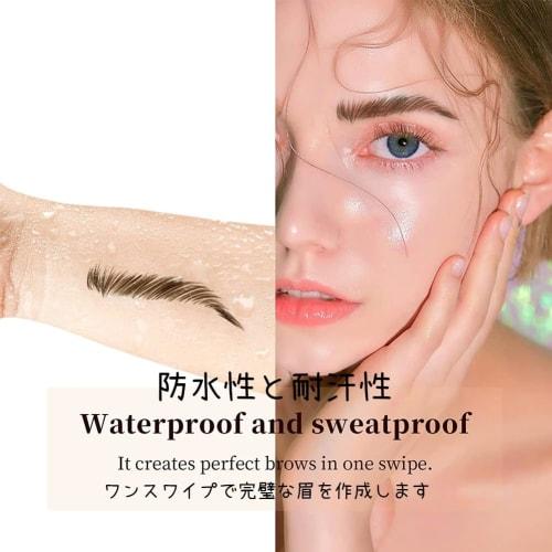 GECOMO 4D Liquid Eyebrow 4-Claw Eyebrow Pencil 4 Sharp Eyebrow New Sensation Beautiful Eyebrows Eyebrow Liquid 4-Branch Eyebrow Pencil Eyebrow Pencil