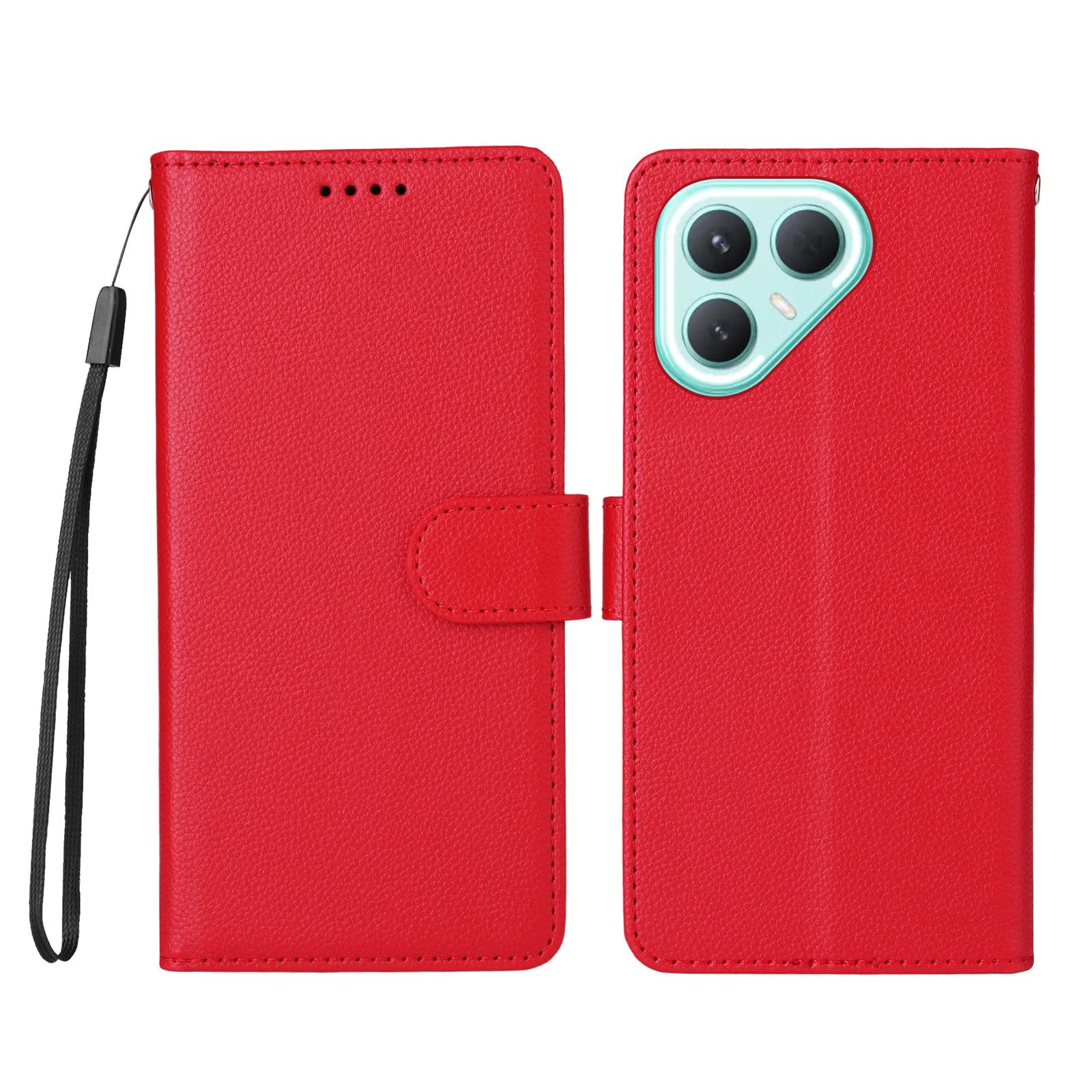 

For TECNO Pova 7 Pro 5G Case RFID Blocking 3 Card Slots PU Leather Phone Cover with Wrist Strap E