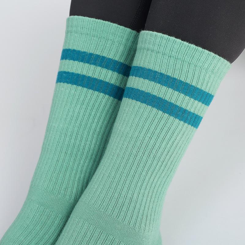 Women Fall Yoga Pilates Non-slip Professional Indoor Sports Rubber Pressure Tube Socks