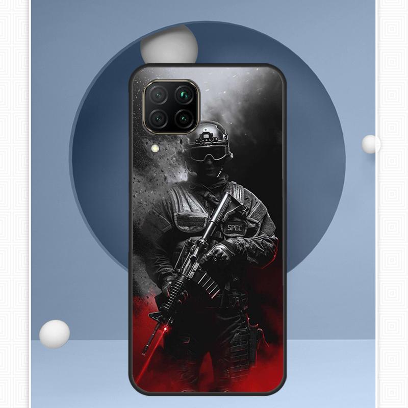 Army Soldier Special Forces For Huawei Nova Y91 Y60 Y70 Y72 Y90 Y61 12s 12i 11i 8i 10 9 SE P20 P40 Lite P30 P60 Pro Case