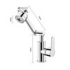 Bathroom Sink Faucet 1080 Degree Rotating Hot and Cold Water Splash-proof Basin Alloy Mixing Faucet Single Handle Sink Faucet