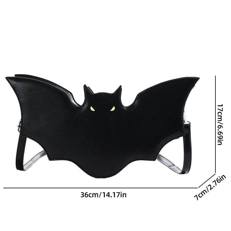 Bolsa Transversal Feminina Personalizada Criativa Bolsa Pequena Feminina Halloween Morcego Personalidade Engraçada Mensageiro de Ombro Axilar