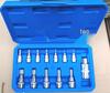 12PC 1/2" Knurled Press Bit Socket Set for Pneumatic Auto Repair Tools