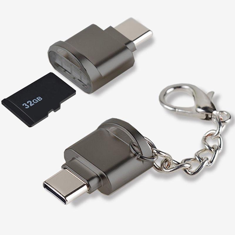 Lettore di schede di memoria Micro SD TF di tipo C Adattatore OTG per iPhone 15 per Samsung per Xiaomi