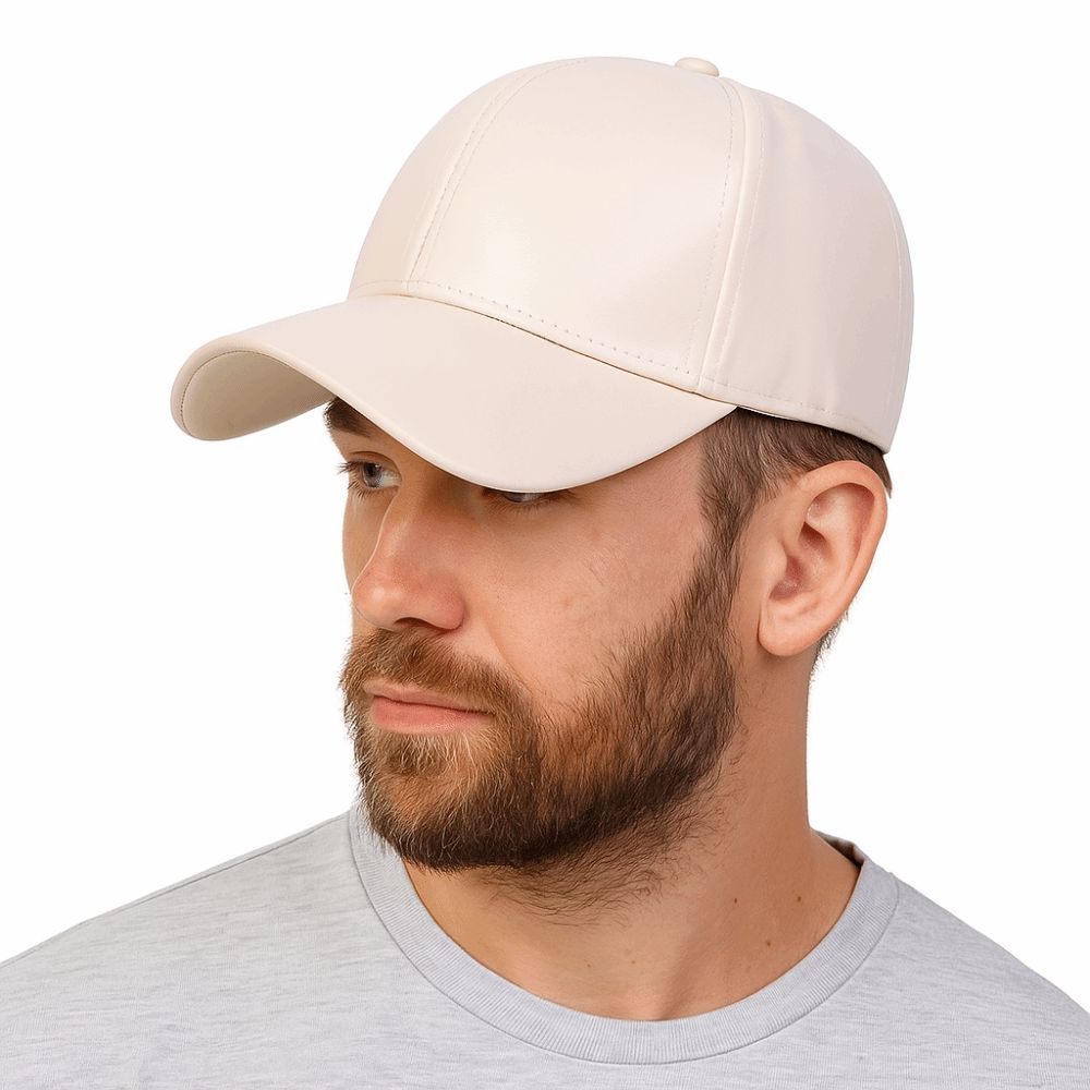 Dad Hat PU Solid Baseball Cap Fashion Hip Hop Snapback Hat Retro Warm Leather Cap  Outdoor