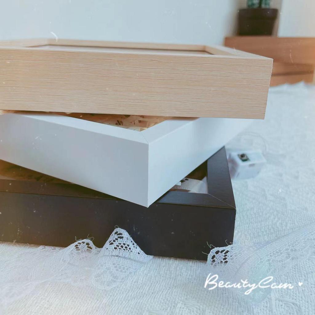 Gypsophila Dried Flower Handmade Wooden Photo Frame