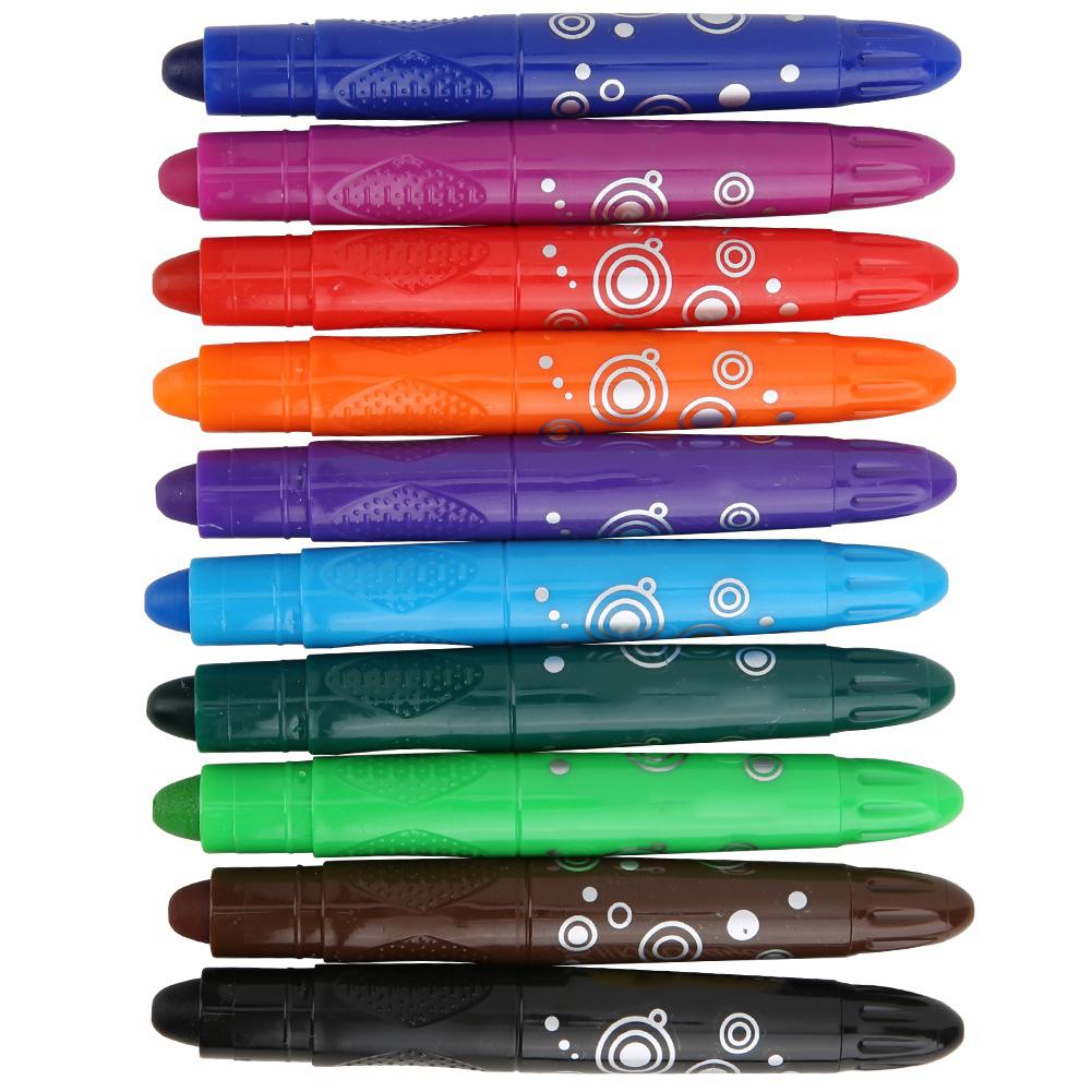 Oil Painting Stick Water-Soluble Rotating Drawing Pen Tool Stationery Art Supplies(12 Colors )