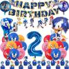 Sonic the Hedgehog-Themed Aluminum Foil Digital Balloon Set—Children's Birthday Party Banner and Decorations