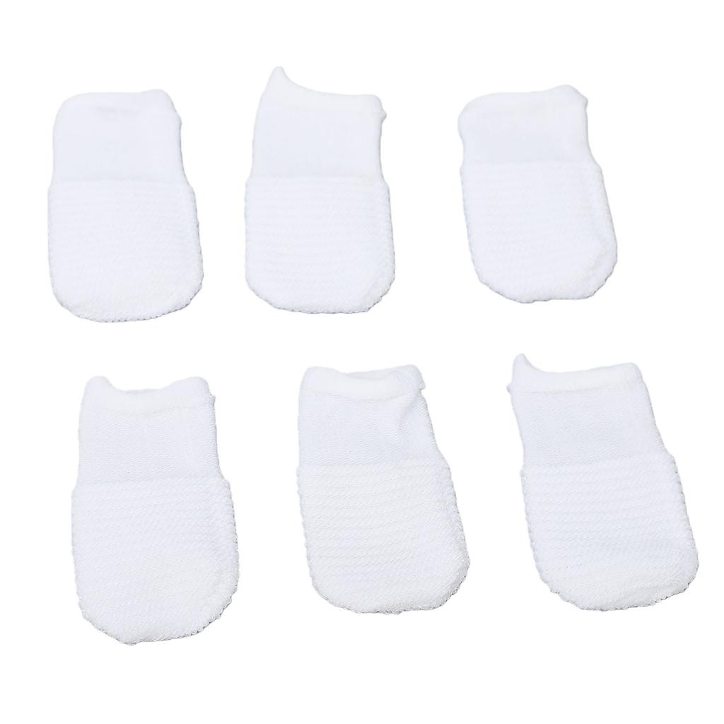 6PCS Soft Fabric Pet Finger Toothbrush Washable Comfortable Cat Pet Tooth Brushing Kit for Dogs Teeth Cleaning and Care