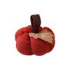 Harvest Festival Decor: Knitted Orange Pumpkin Ornaments for Window Displays & Thanksgiving Scenes