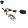 Tiny Mini Micro Motorcycle Amber LED Indicators Blinkers Turn Signal Black
