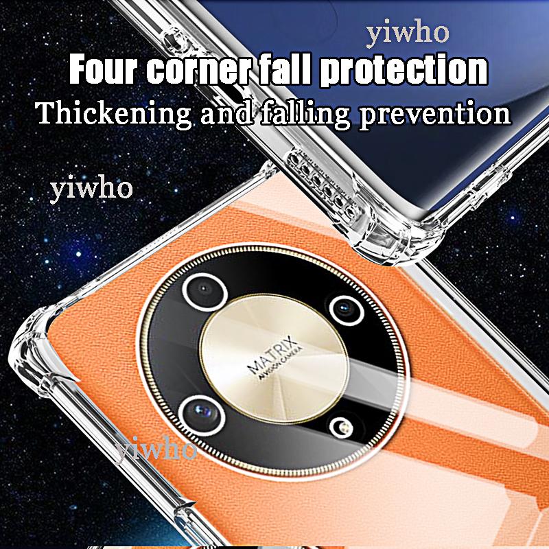 Transparent Phone Case for Honor Honor Magic6 Pro Magic 6 5 Lite Pro Soft TPU Silicon Gel Protective Camera Back Clera Cover