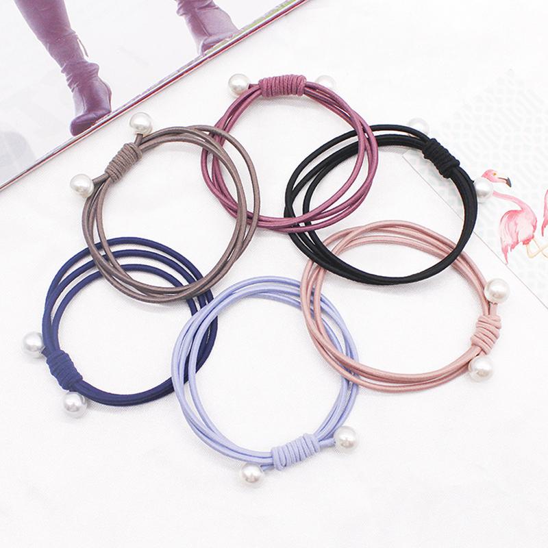 Elastic Hair Ring French Style Bands Tie Simple Fashion Hair Rope Basic Head Rope For Women Girls Hair Accessories
