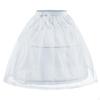 Petticoat with Lace Trim Flared Mesh Underskirt Layered AShaped for Girls, Young Children,