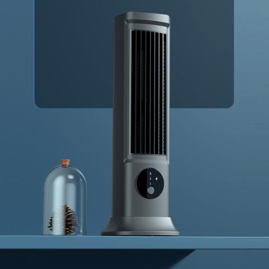 Wentylator chłodzący do klimatyzatora biurkowego, 3 prędkości, ładowany przez USB, regulowany, przenośny, bezłopatkowy, poziomy, pionowy, do domowego biura, do chłodzenia powietrza