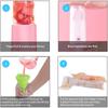 50pcs With Silicone Funnel Ice Popsicle Bags Zip Seals Ice Pop Mold Bags  Refrigerator