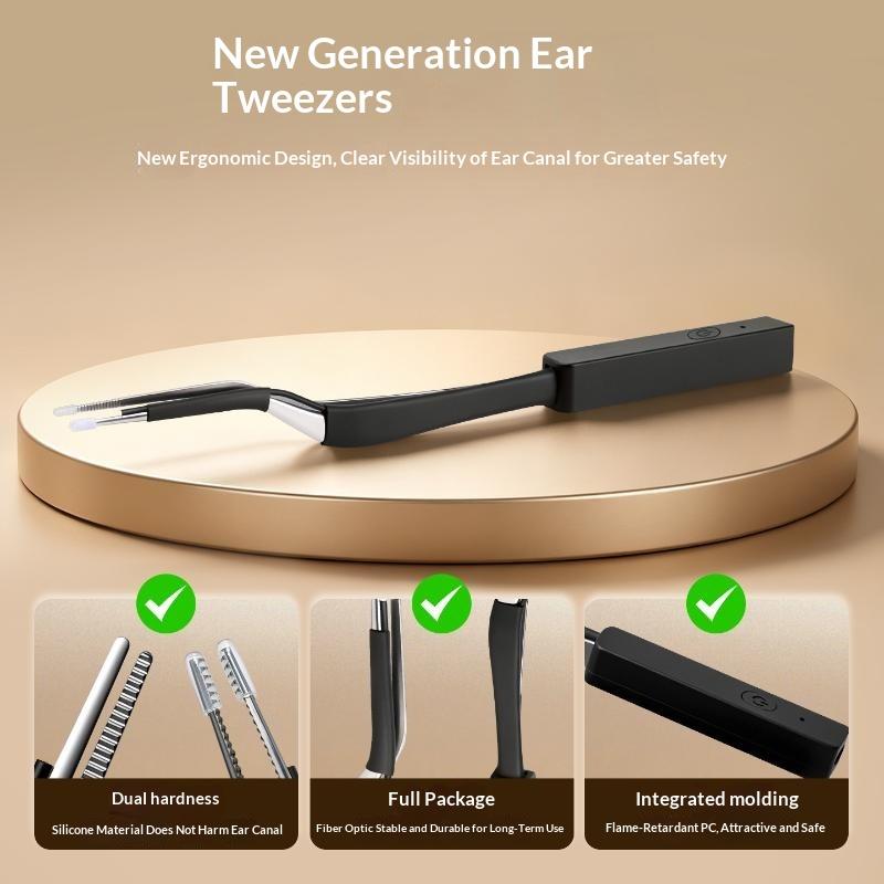Children Ear Scoop Luminous Earwax Tweezers Silicone Advanced Visual Cerumen Hook Charging Ear Scraping Professional Tools Ears