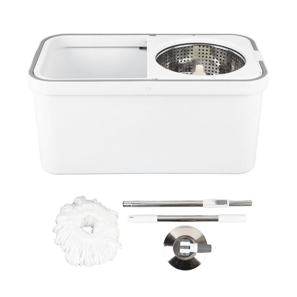 Spin Mop Bucket with Wringer Set 360 Degree Spin Mop Bucket Floor Cleaning System with Microfiber