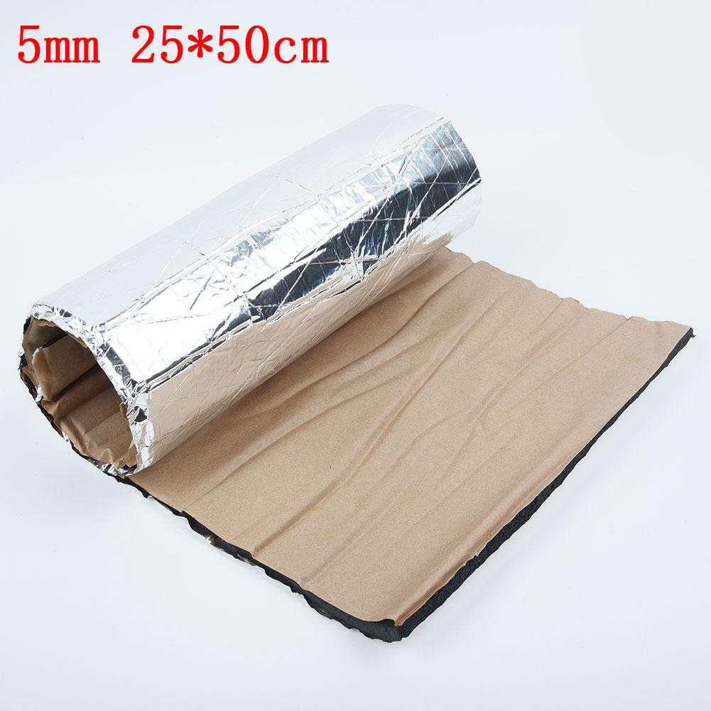 

Звукоизоляционный коврик для автомобиля, шумоизоляция, теплоизоляция, хлопковый брандмауэр, шумопоглощающий материал для капота и двери автомобиля, 25x50 см, 10 мм, пена