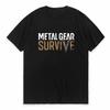 Game Mgs Metal Gear Solid Letter Print Unisexs T Shirt The Metal Solid Snake 5 V Foxhound Special Force Group Fox Hound Tshirt Tee