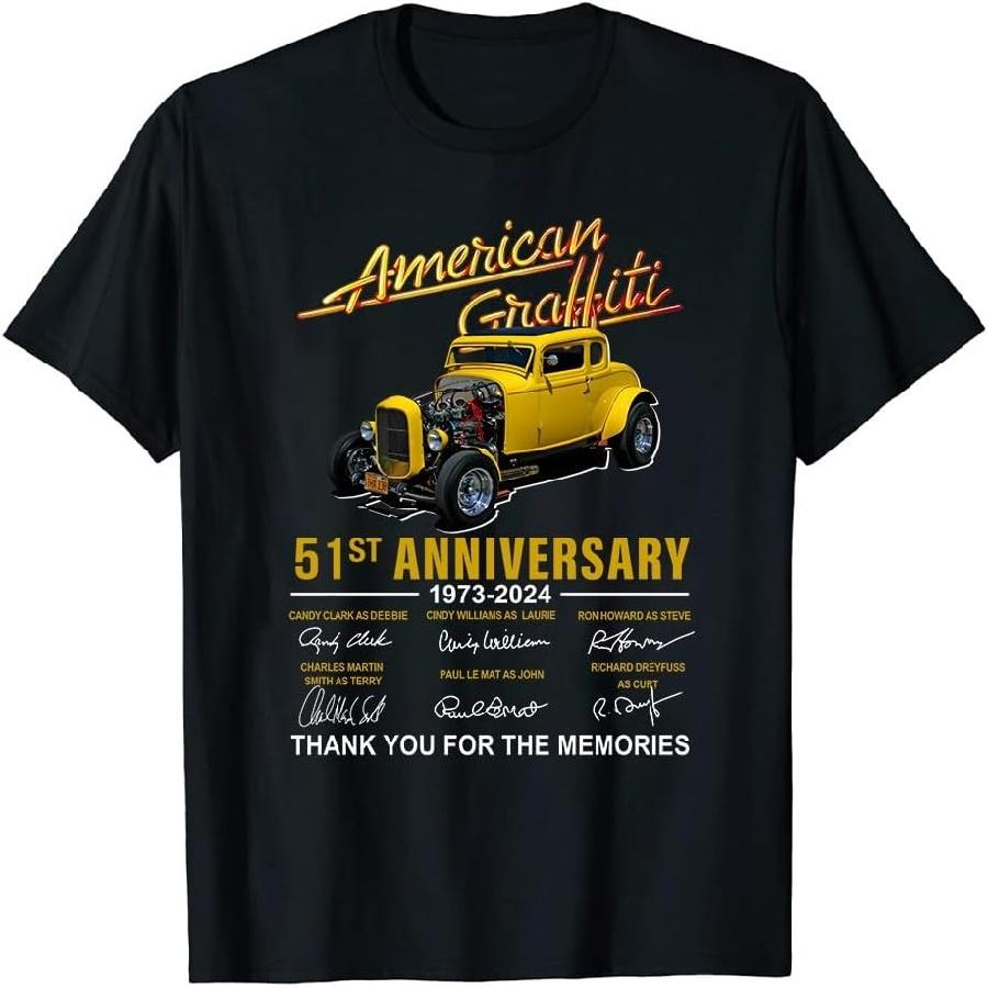 51st Anniversary American Graffiti 1973-2024 T-Shirt Gift S