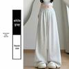 Women's Low Waist Retro Sweatpants: Loose, Slimming, Straight-Leg, Wide-Leg Design with Drawstring