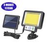 56LED/72/108/117COB Solar Split Wall Lamp 3-mode Outdoor Waterproof Motion Sensor Garden Emergency Street Lamp Remote Control Wall Lamp