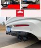 Geely Xingrui Akrapovic Carbon Fiber Dual-Outlet Exhaust Tailpipe Cover
