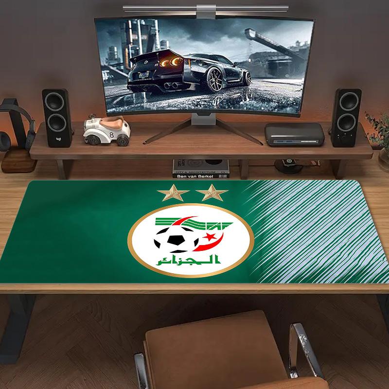 Algeria National Football Team Print Cushion Non-slip Laptop Tablet Big Mousepad XXL Mat Mini PC Playmat With Lock edge