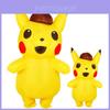 Fantasia Inflável de Mascote Detetive Pikachu Infantil Adulto de Qualidade Premium Para Cosplay e Festas de Halloween