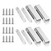 Pack of 4 Stainless Steel Magnetic Door Holders Automatic Closing Hardware for Kitchen Bathroom Cabinets Wardrobe Closet