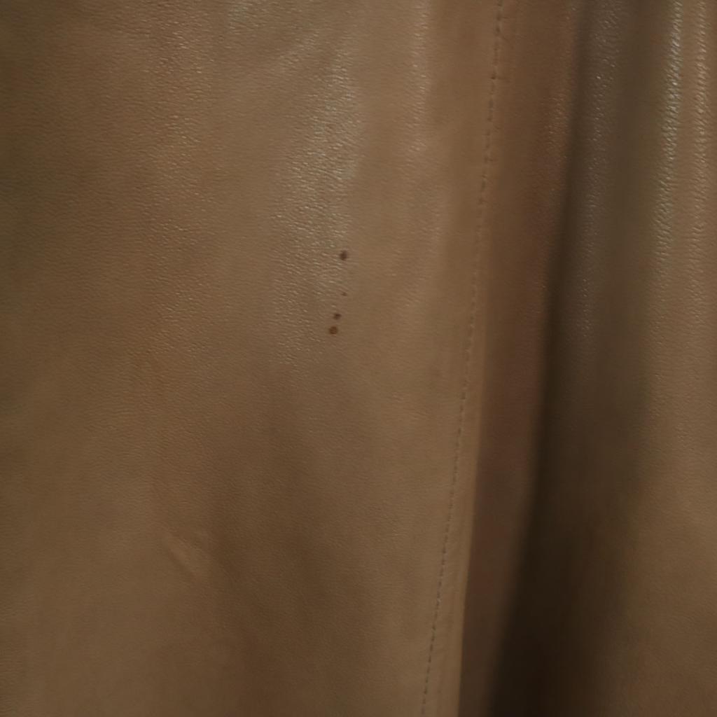 AVIREX Belle Sheepskin Leather Coat M Beige Women Used