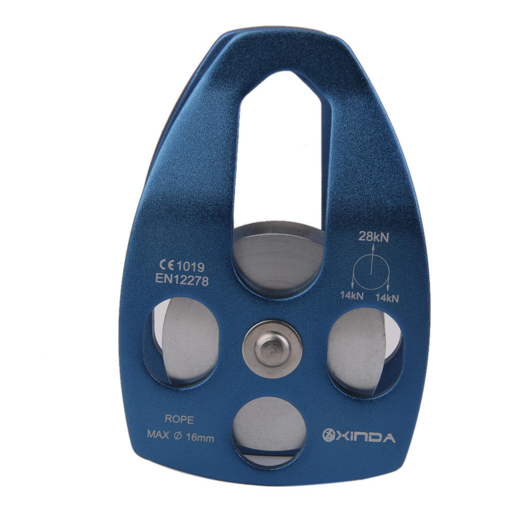 Buy Mountaineering Climbing Rope Pulley Arborist Tree Climb 28KN Blue