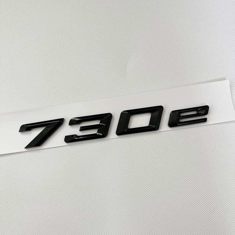 Car Trunk Words Letters Logo Badge Emblem Decals Sticker For BMW 7 Series 730e 740e 745e 750e 760e F01 F02 G11 G12