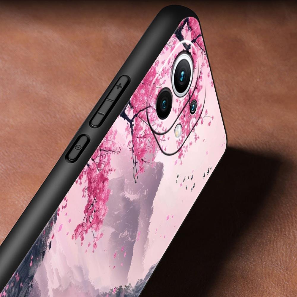 Rosa Sonnenuntergang Berg Handyhülle Cover für Xiaomi Mi 17 Pro Max 15 14 13 12 11 Ultra 15T 14T 13T 12T 11T Pro Lite Weiche TPU Hülle