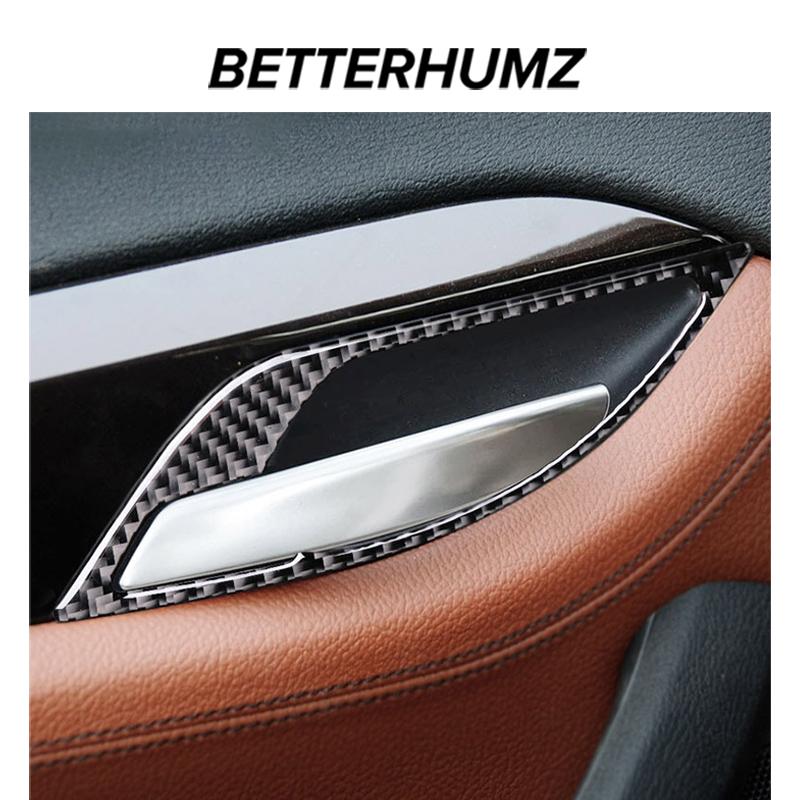 For BMW X1 E84 2011-2015 Carbon Fiber Center Console Gear CD Door Panel Trim Sticker Decoration Car Interior Tuning Accessories