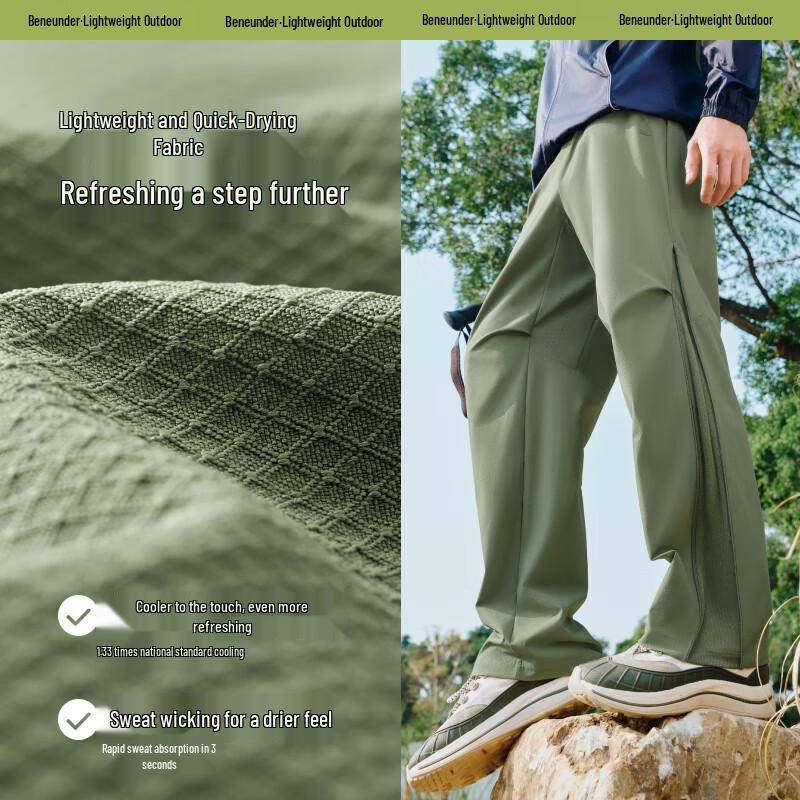 Beneunder Men s Breathable Elastic Outdoor Pants AF910 M