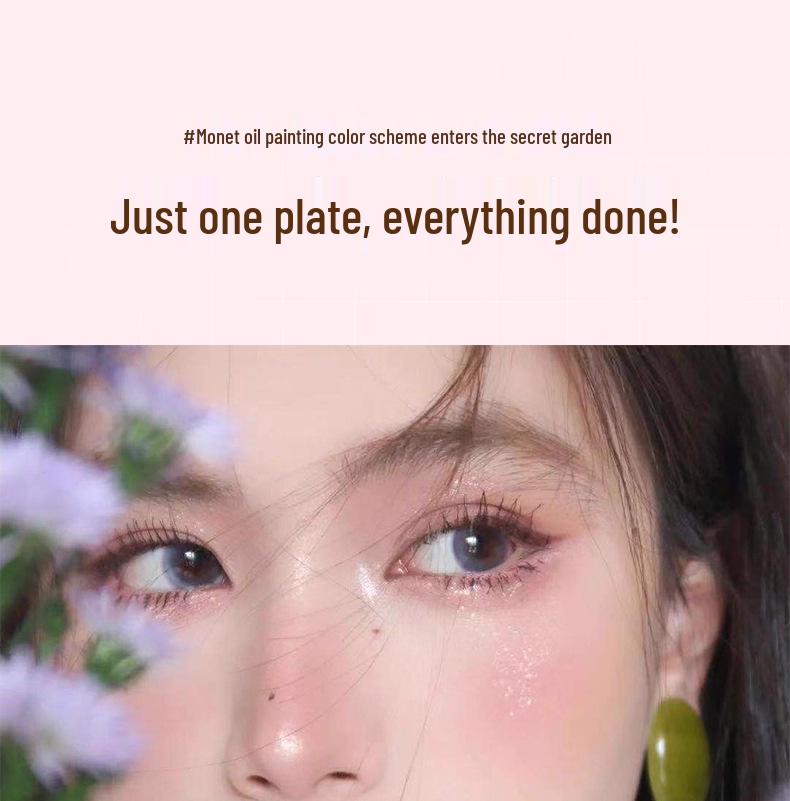 GoGoTales Secret Garden Eyeshadow Palette - Summer Milk Tea Earth Tone Matte & Shimmer