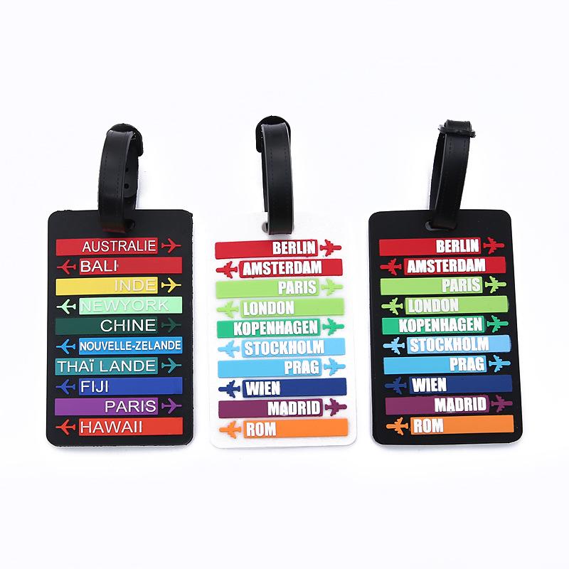 Wish 3D Creative Soft PVC Luggage Tag for Travel and Backpacks